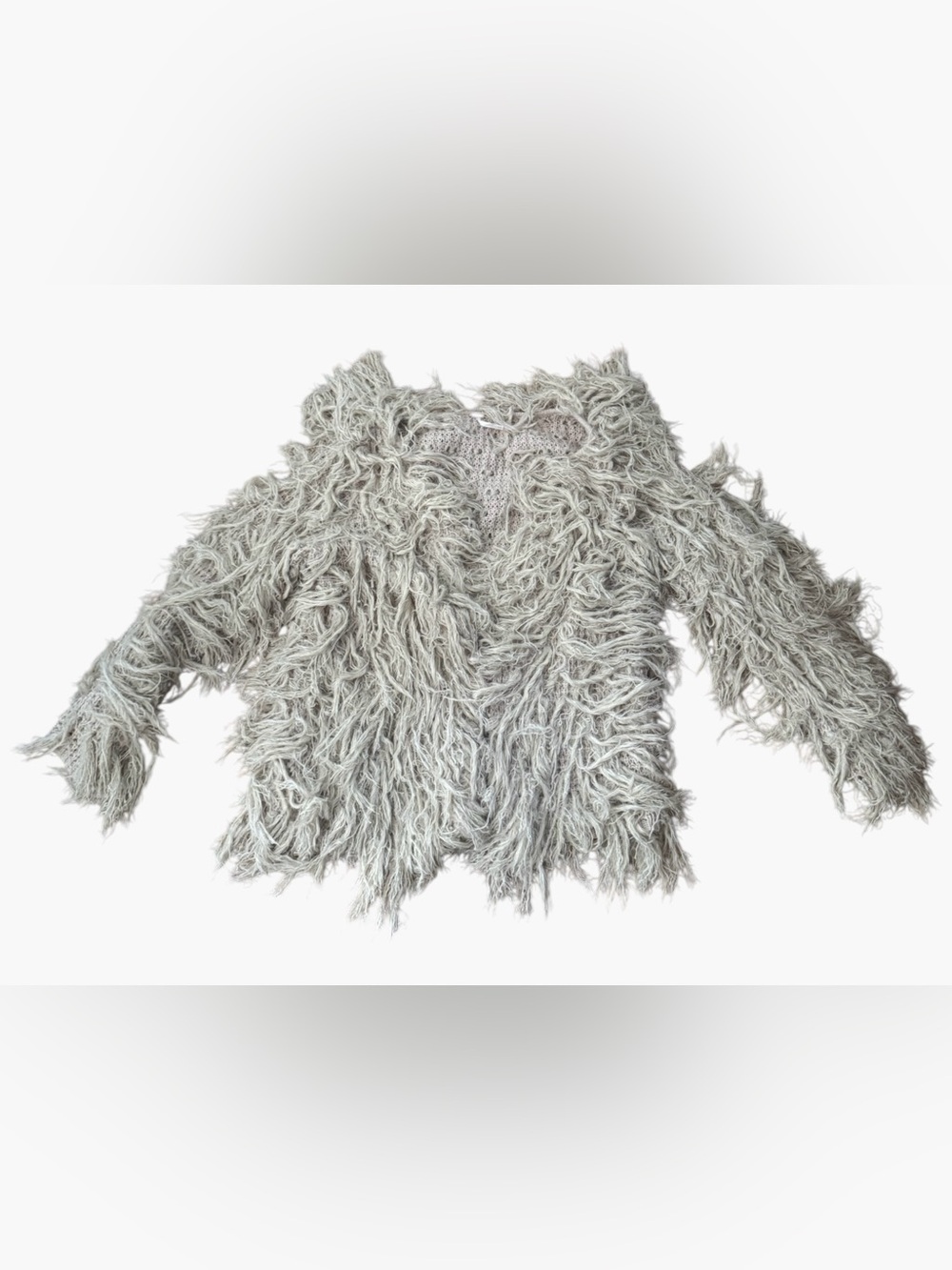 Free People “Faithful” Shaggy Fringe Cardigan